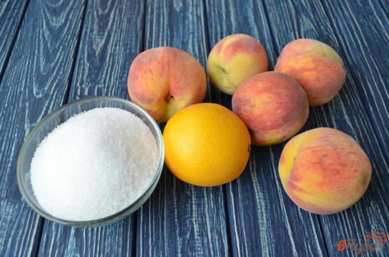 Фото приготовление рецепта: Варенье из персиков с апельсинами шаг №1