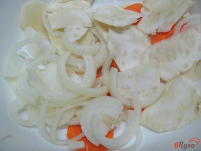Фото приготовление рецепта: Запеченное овощное ассорти шаг №2