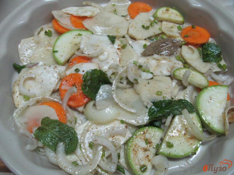 Фото приготовление рецепта: Запеченное овощное ассорти шаг №5