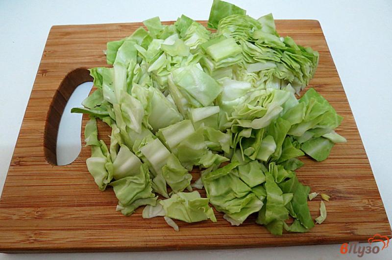 Фото приготовление рецепта: Щи зелёные с капустой и щавелем шаг №5