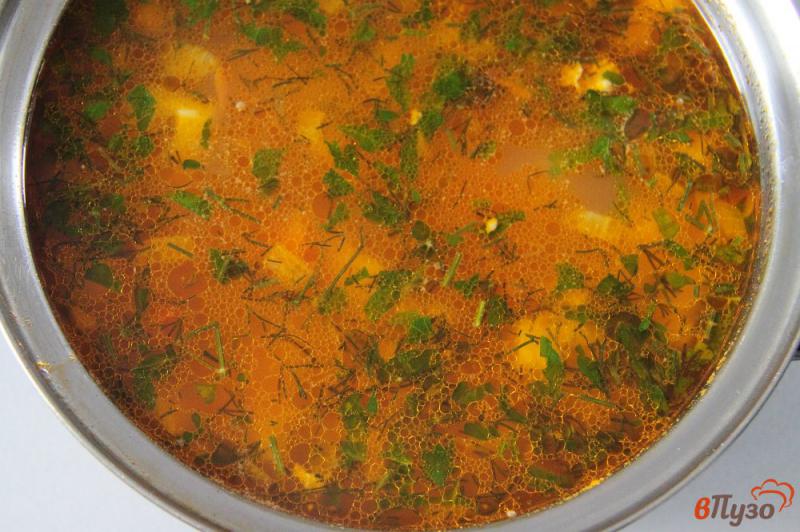 Фото приготовление рецепта: Суп овощной с цветной капустой на курином бульоне шаг №7