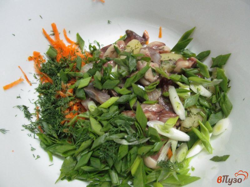 Фото приготовление рецепта: Селедочный салат под горчичным соусом шаг №3