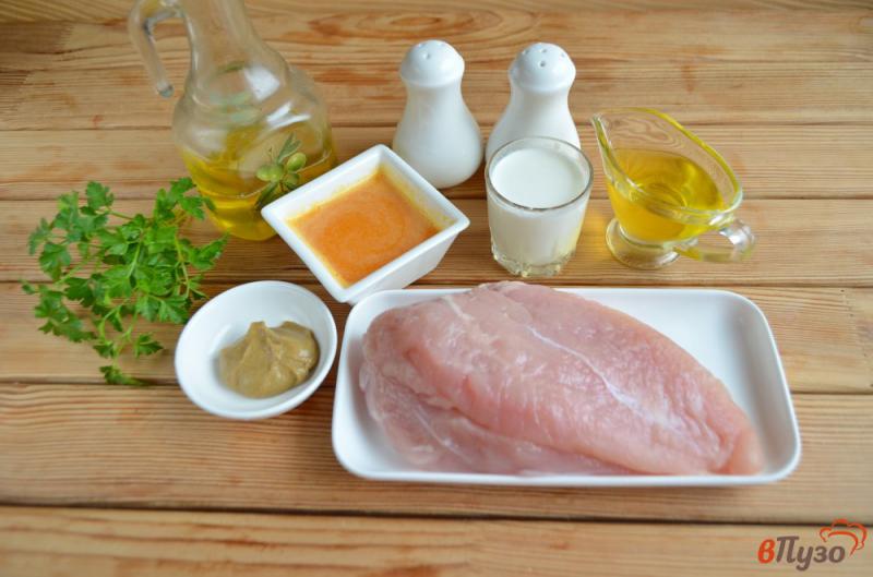 Фото приготовление рецепта: Курица в апельсиновом соке с горчицей шаг №1