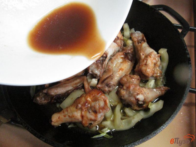 Фото приготовление рецепта: Куриные крылья по-китайски шаг №6
