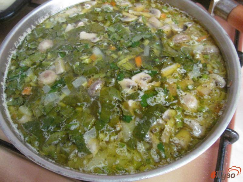 Фото приготовление рецепта: Суп с грибной поджаркой шаг №5