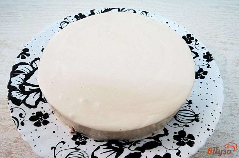 Фото приготовление рецепта: Творожный торт без выпечки шаг №8