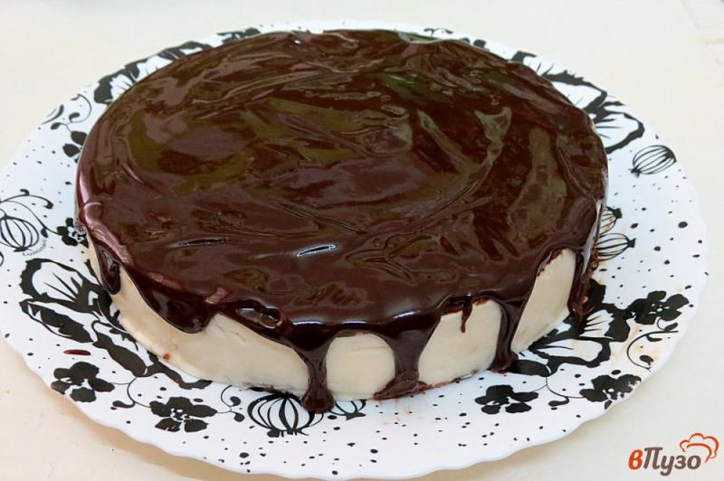 Фото приготовление рецепта: Творожный торт без выпечки шаг №9