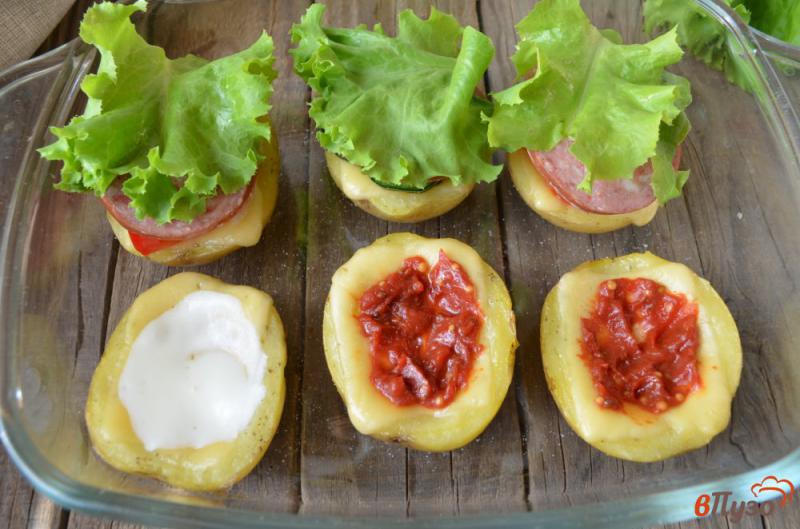 Фото приготовление рецепта: Сэндвичи из картофеля шаг №7