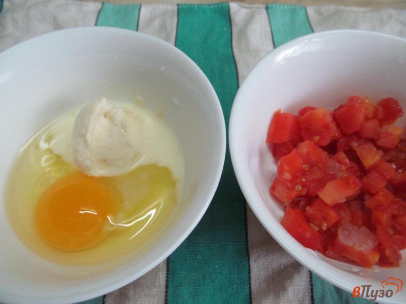 Фото приготовление рецепта: Картофельный суп с яйцом и помидором шаг №6