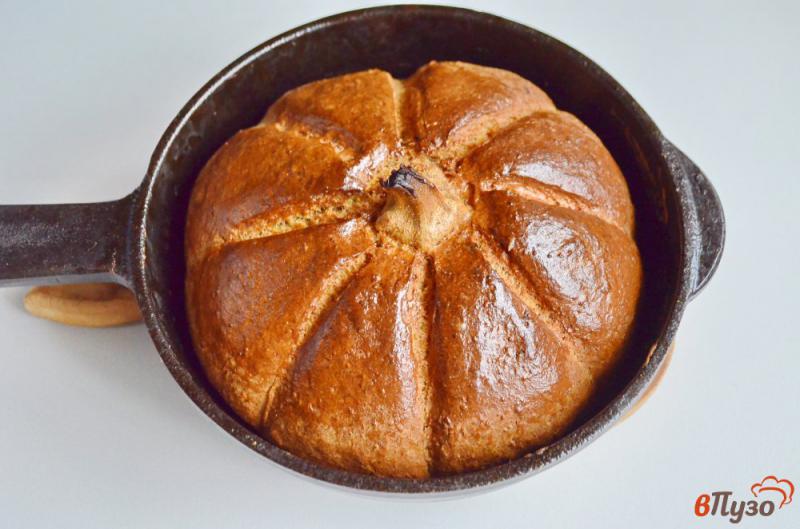 Фото приготовление рецепта: Тыквенный хлеб с гречневой мукой шаг №9