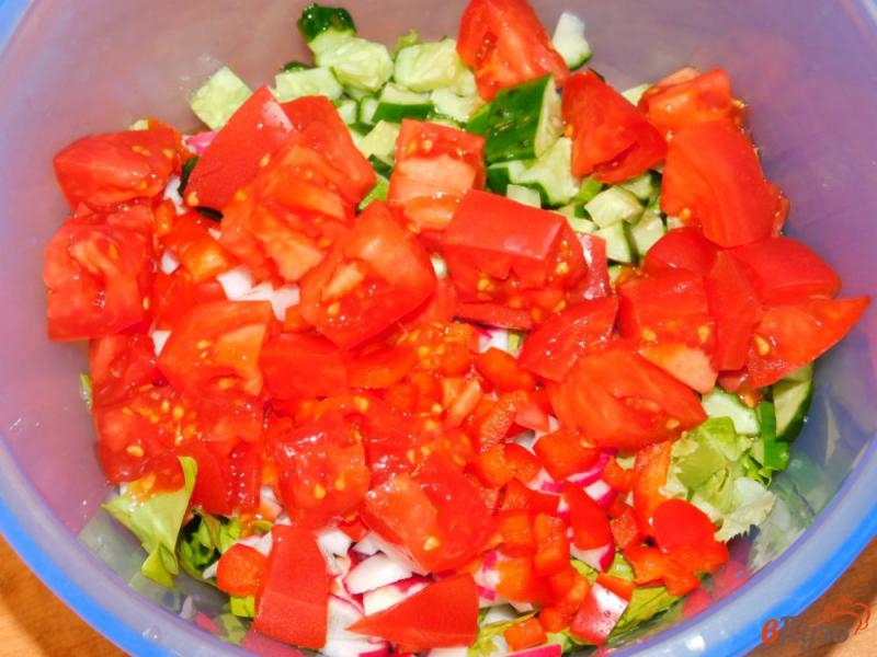 Фото приготовление рецепта: Салат витаминный, весенний шаг №4