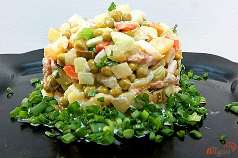 Фото приготовление рецепта: Мясной салат с телятиной, летний шаг №7