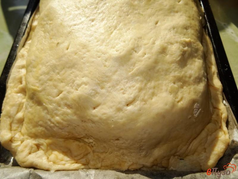 Фото приготовление рецепта: Песочный пирог с щавелем шаг №15