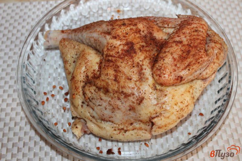 Фото приготовление рецепта: Курица в рукаве с лимоном и чесноком шаг №2