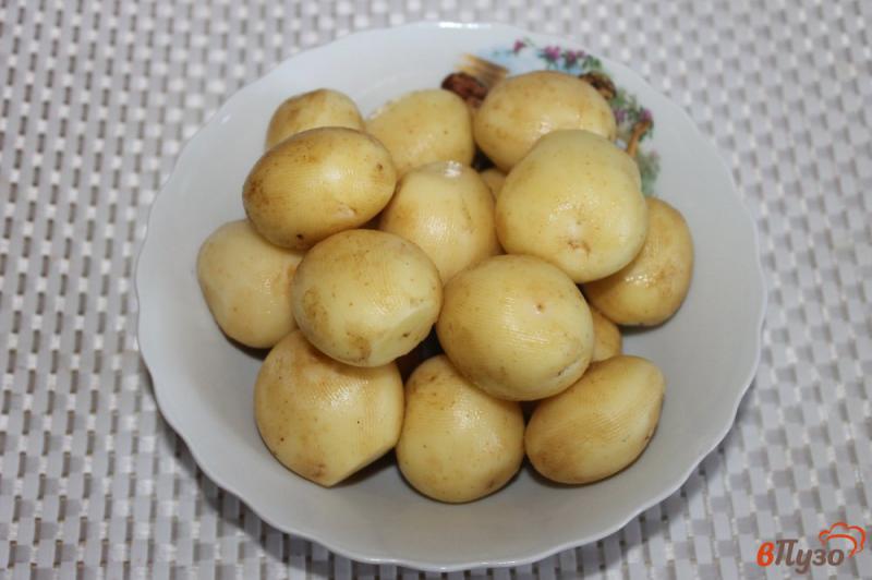 Фото приготовление рецепта: Молодой картофель запеченный в рукаве со специями и чесноком шаг №1