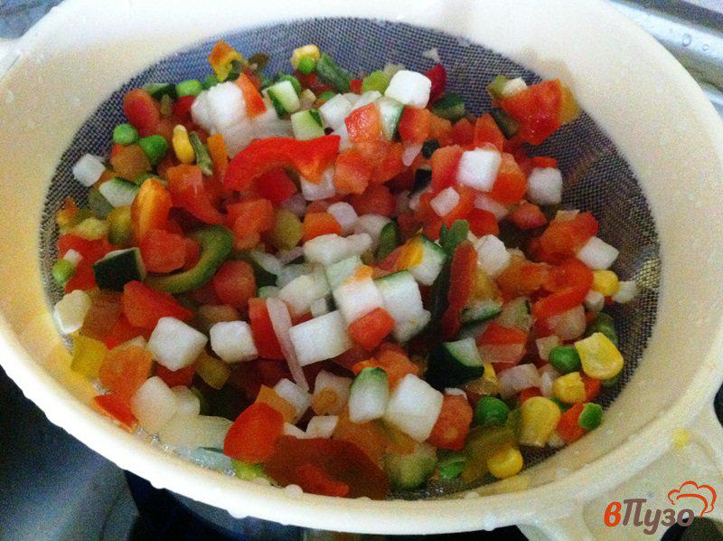 Фото приготовление рецепта: Овощной суп с индейкой шаг №3