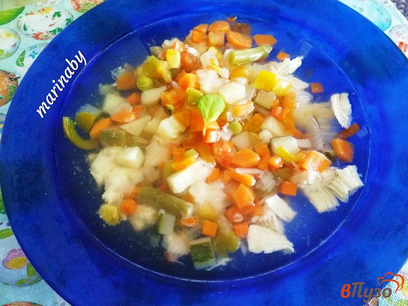 Фото приготовление рецепта: Овощной суп с индейкой шаг №7