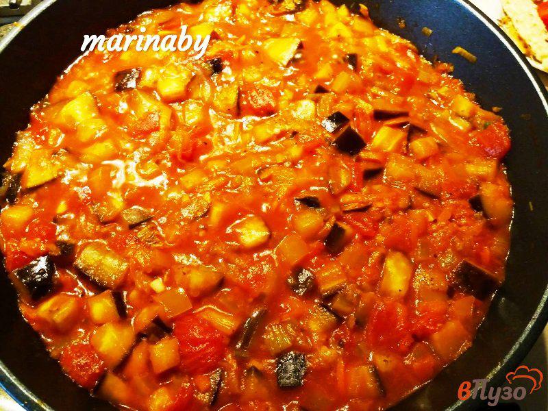 Фото приготовление рецепта: Спагетти с овощым соусом шаг №8