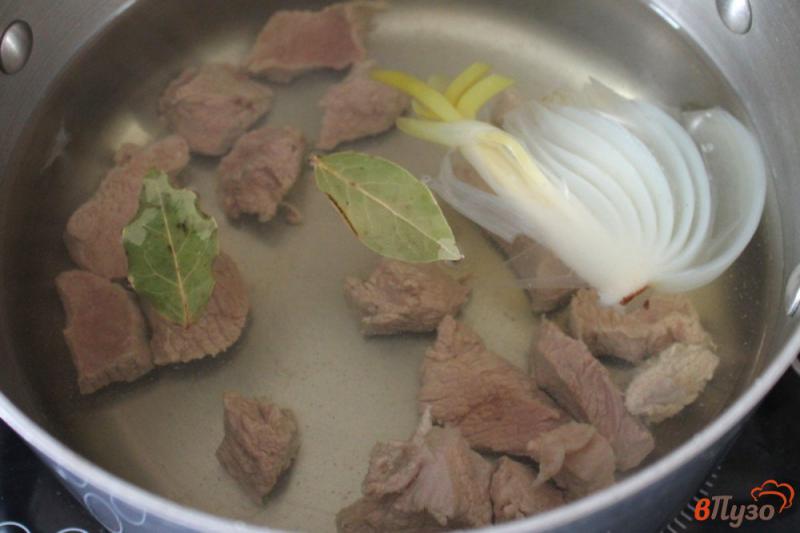 Фото приготовление рецепта: Зеленый борщ с крапивой и шпинатом шаг №1