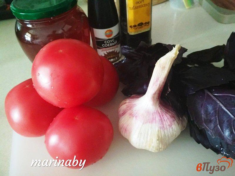 Фото приготовление рецепта: Салат из помидор по-итальянски шаг №1