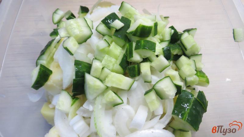 Фото приготовление рецепта: Салат картофельный шаг №3
