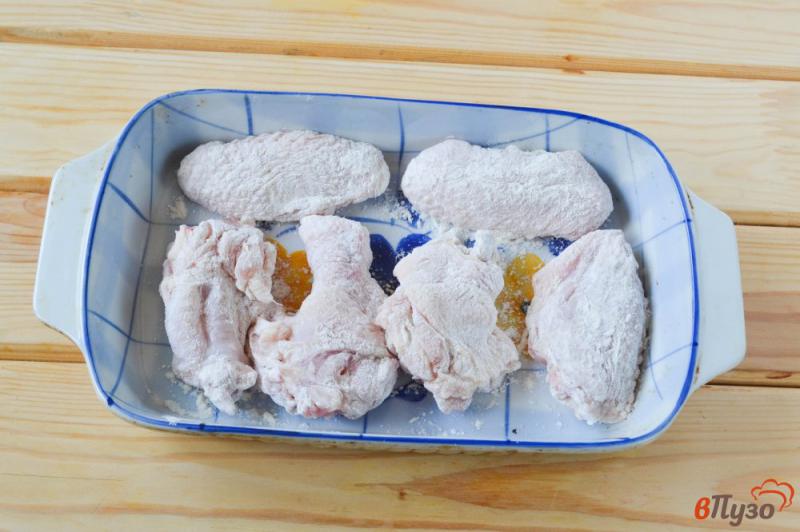 Фото приготовление рецепта: Куриные крылышки в медово-томатном соусе шаг №2