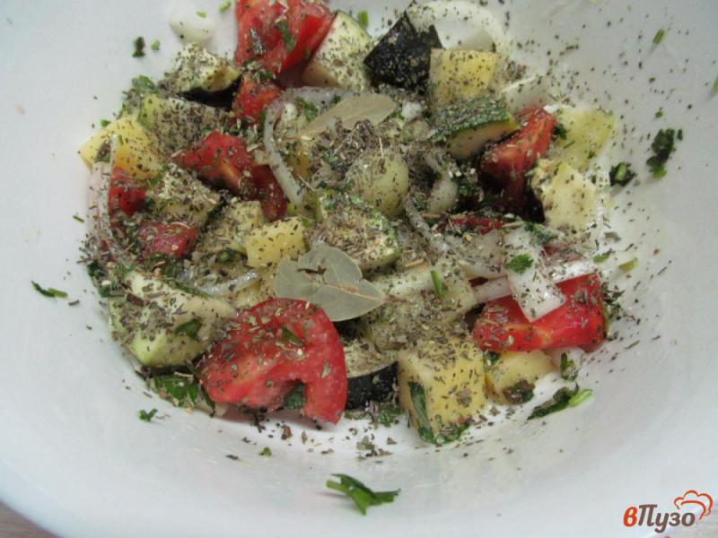 Фото приготовление рецепта: Греческое овощное рагу - Бриам шаг №3