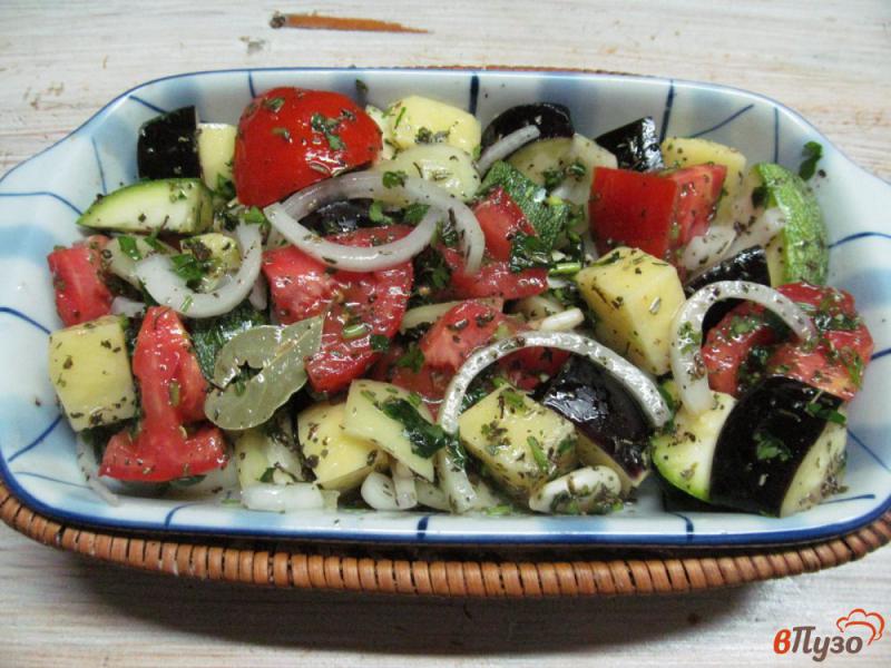 Фото приготовление рецепта: Греческое овощное рагу - Бриам шаг №4