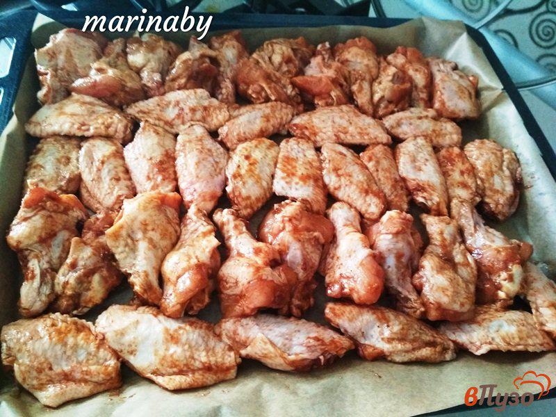Фото приготовление рецепта: Куриные крылья по-американски с соусом барбекю шаг №2
