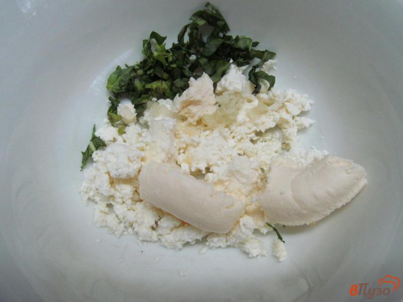 Фото приготовление рецепта: Закуска из баклажана с брынзой шаг №3