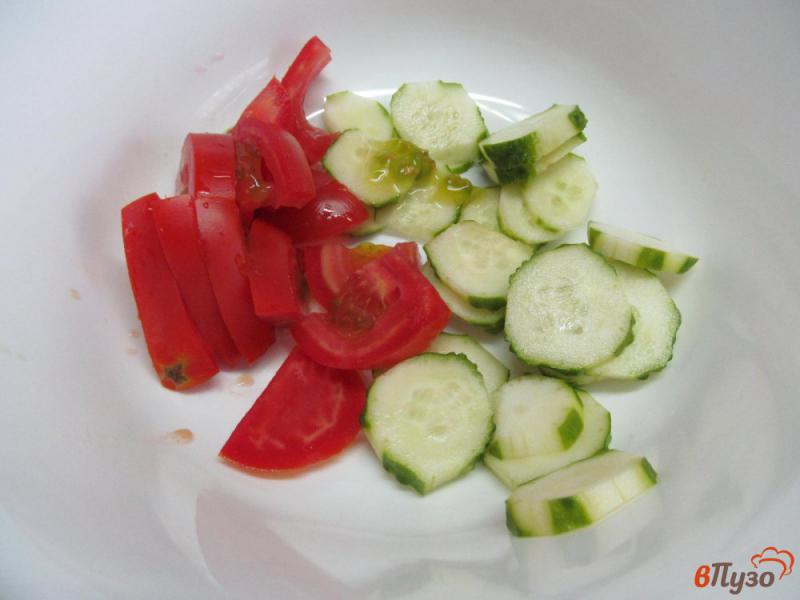 Фото приготовление рецепта: Овощной салат под ореховым соусом шаг №3