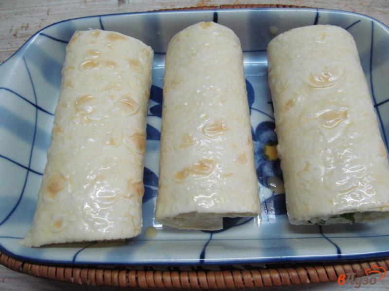Фото приготовление рецепта: Слоеные трубочки с картофелем шаг №5