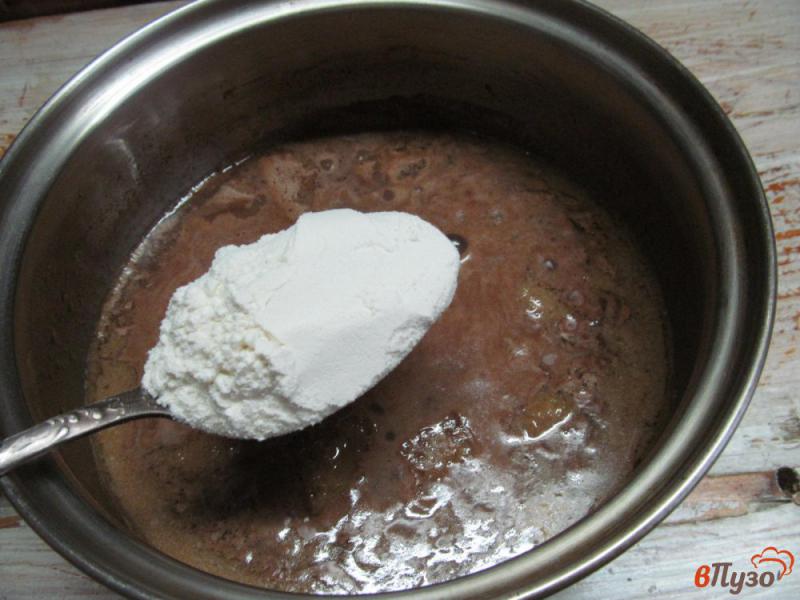 Фото приготовление рецепта: Шоколадный крем с пшеном шаг №6