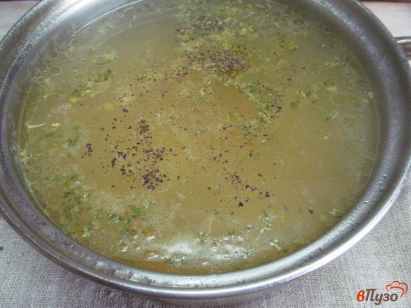Фото приготовление рецепта: Куриный суп с пшеничной кашей шаг №6