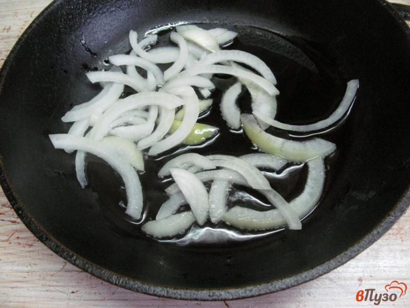 Фото приготовление рецепта: Азиатский салат из плоской стручковой фасоли шаг №4
