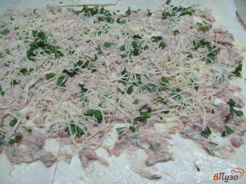 Фото приготовление рецепта: Пирог из лаваша с фаршем шаг №3