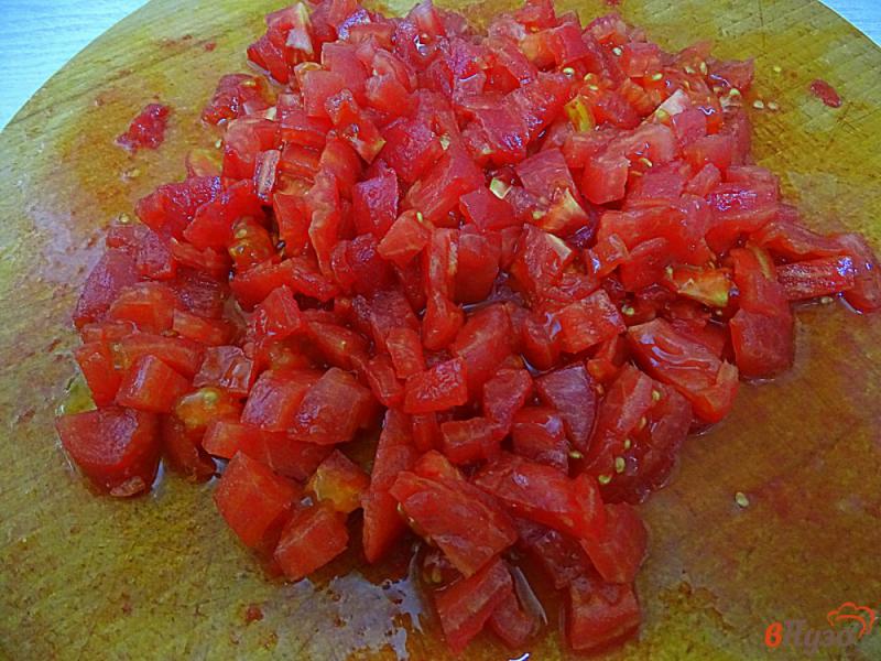 Фото приготовление рецепта: Заготовка из помидор на зиму шаг №3