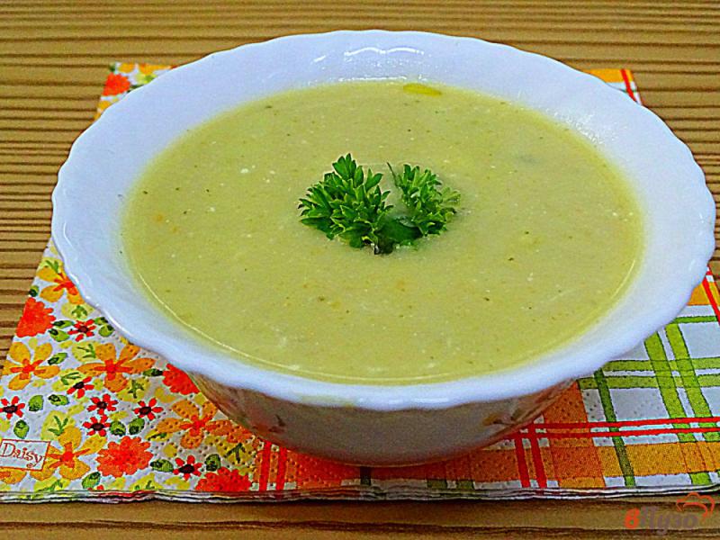 Фото приготовление рецепта: Суп пюре из кабачка шаг №11