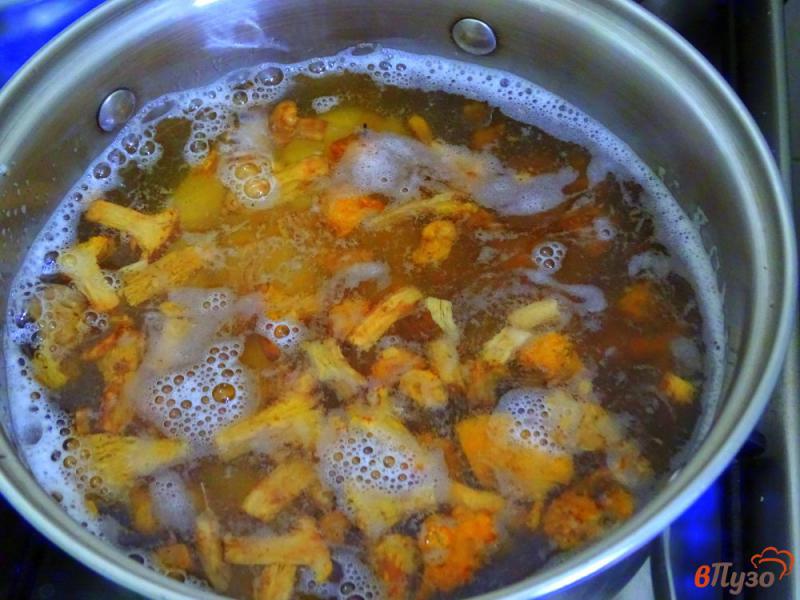 Фото приготовление рецепта: Суп с лисичками шаг №3