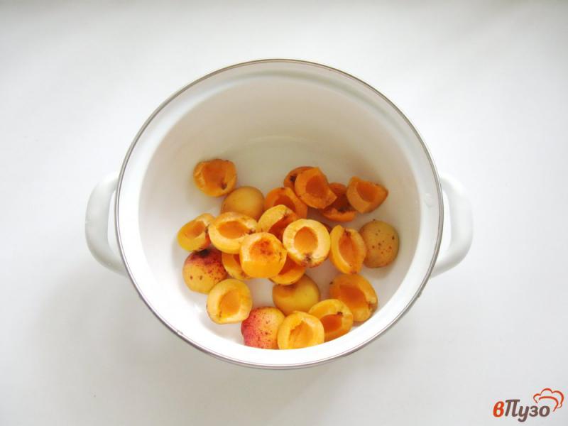 Фото приготовление рецепта: Кисель из абрикосов и алычи шаг №1