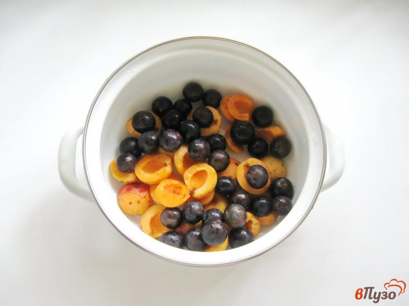 Фото приготовление рецепта: Кисель из абрикосов и алычи шаг №2