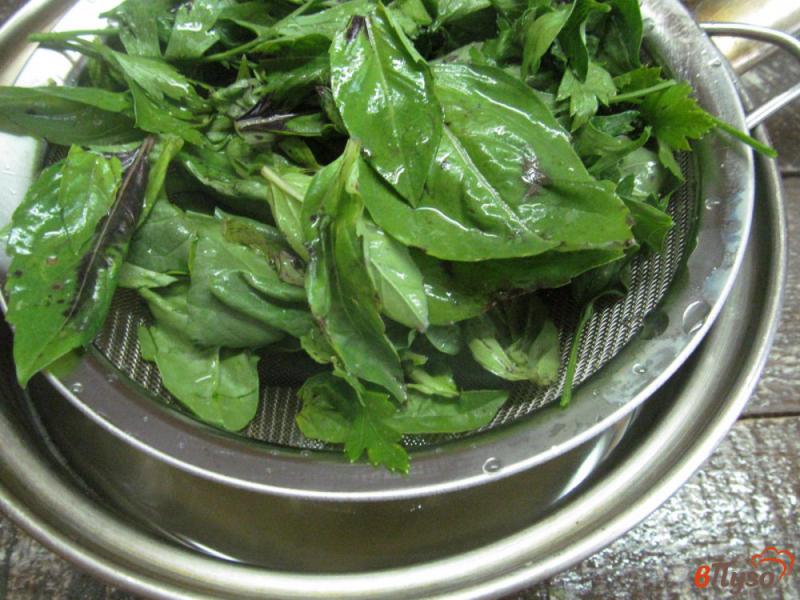 Фото приготовление рецепта: Паста пенне с зеленью «ассорти» шаг №3