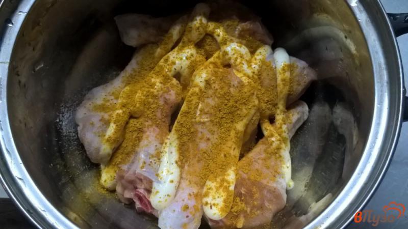 Фото приготовление рецепта: Куриные голени карри шаг №1