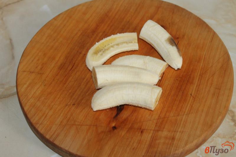 Фото приготовление рецепта: Блины с бананом и вареньем шаг №7