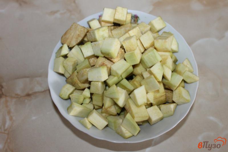 Фото приготовление рецепта: Тушеные баклажаны с помидорами шаг №1