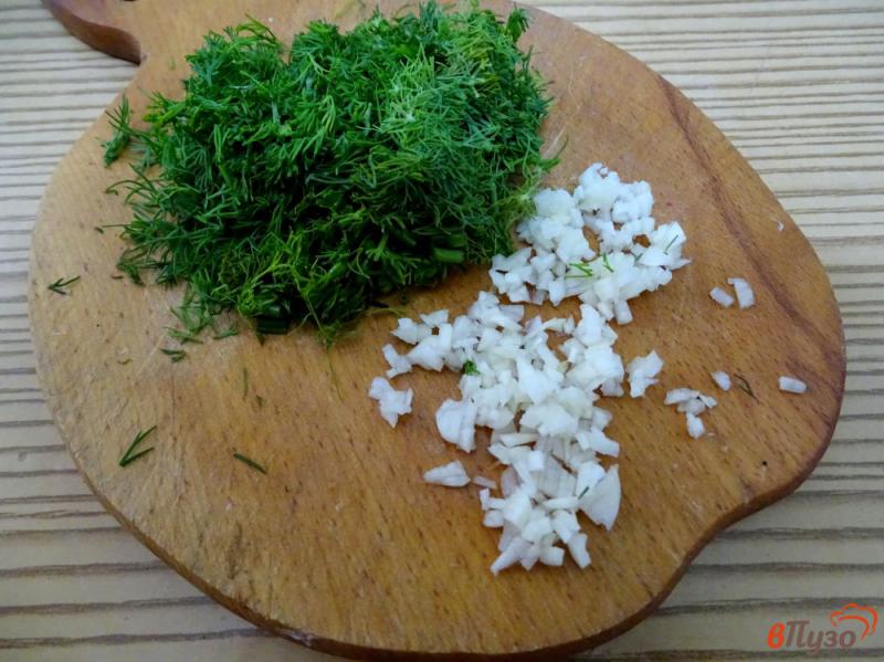 Фото приготовление рецепта: Салат из цветной капусты и брокколи шаг №3