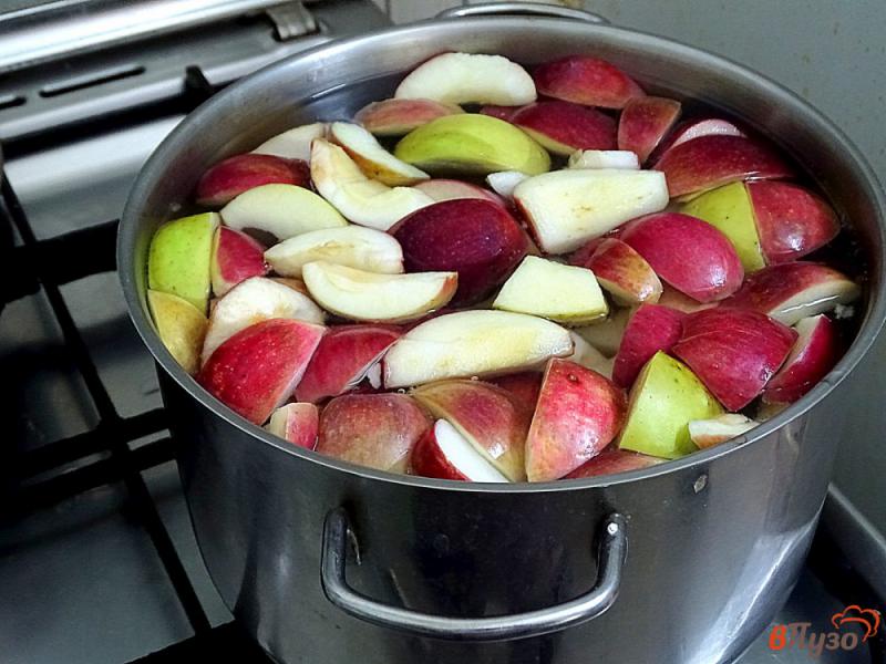 Фото приготовление рецепта: Компот из яблок и груш шаг №3