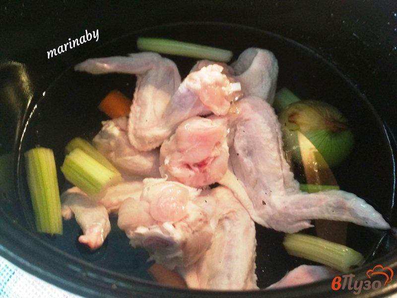 Фото приготовление рецепта: Куриный суп с манной крупой шаг №1