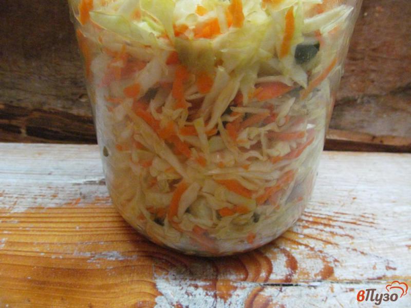 Фото приготовление рецепта: Салат из капусты с баклажаном шаг №11
