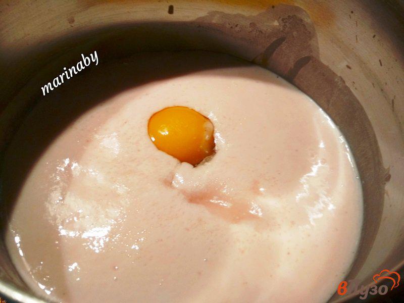 Фото приготовление рецепта: Оладушки из йогурта с медом шаг №2